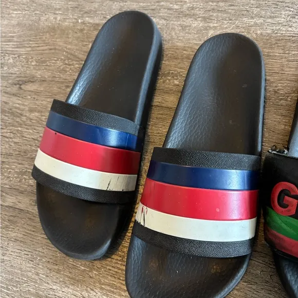 Gucci slides shoes flip flop lot 9.5 or size 10 used but clean!
