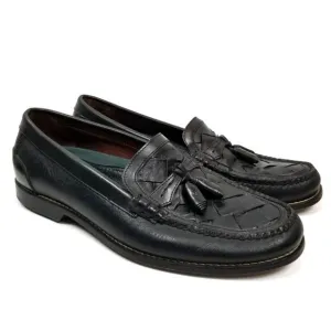 H. S. Trask Men's Tassel Woven Leather Loafers Size 9