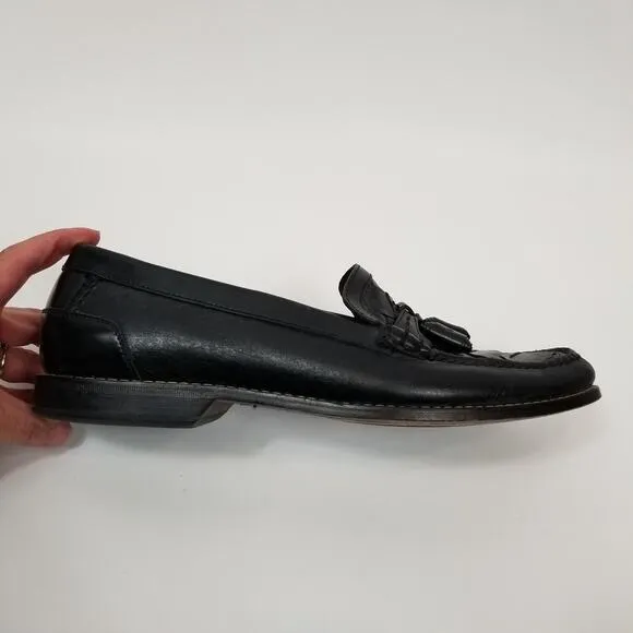 H. S. Trask Men's Tassel Woven Leather Loafers Size 9