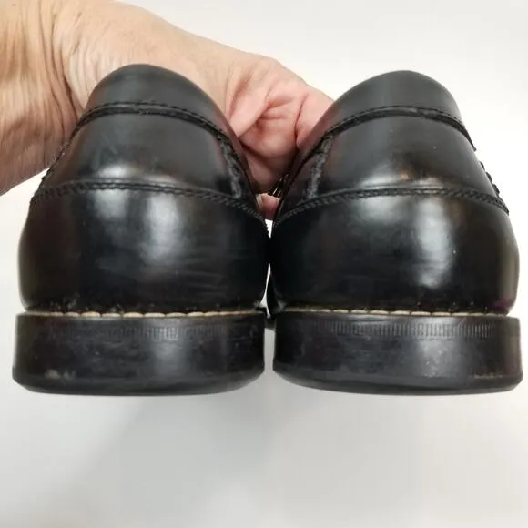 H. S. Trask Men's Tassel Woven Leather Loafers Size 9