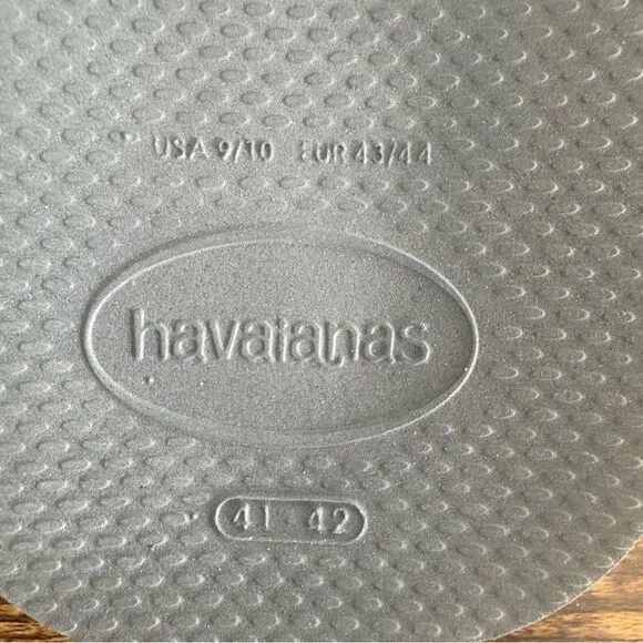 Havaianas Urban Fusion II Sandals - Graphite/Ice Grey Size: Mens 9/10 NWT Unisex