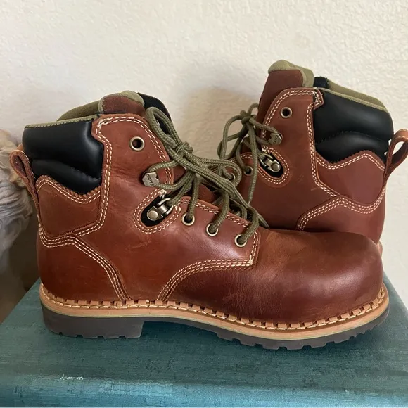 Hawx Men's BHXWCWRPW119 Crew Chief Safety Waterproof Comp Toe Work Boots Sz 8C