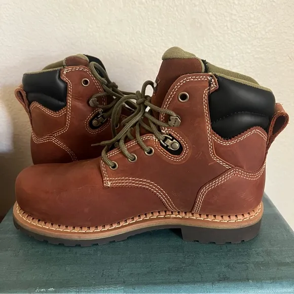 Hawx Men's BHXWCWRPW119 Crew Chief Safety Waterproof Comp Toe Work Boots Sz 8C