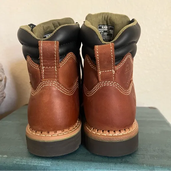 Hawx Men's BHXWCWRPW119 Crew Chief Safety Waterproof Comp Toe Work Boots Sz 8C