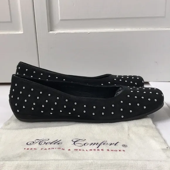 HELLE COMFORT Black Limbi Flats Size 40