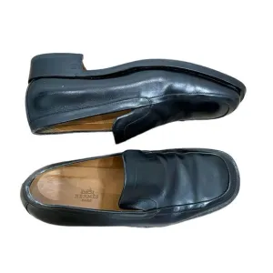 Hermes Vintage Black leather loafers