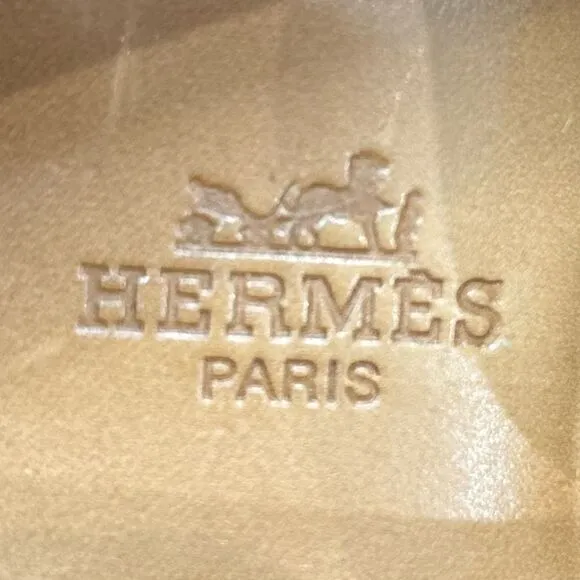 Hermes Vintage Black leather loafers