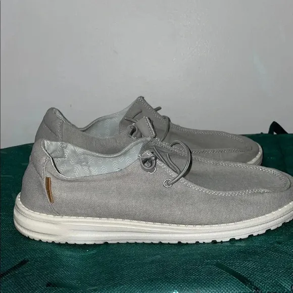 Hey Dude Gray Loafers with Comfortable Slip-On Design