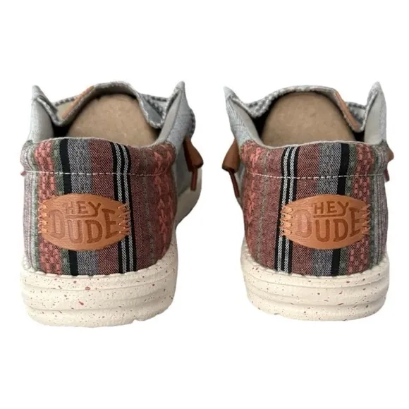Hey Dude Gray Loafers with Moccasin Stitching Wally Funk Baha Grey Men’s Size 8