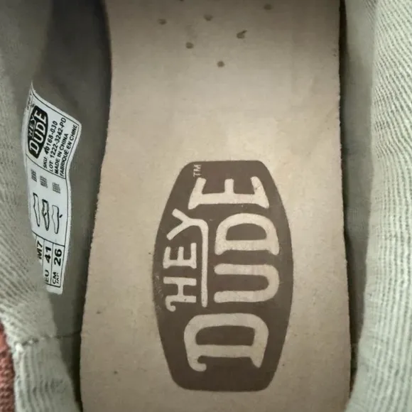 Hey Dude Gray Loafers with Moccasin Stitching Wally Funk Baha Grey Men’s Size 8