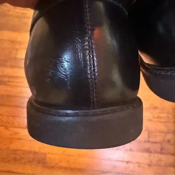 Hogan Club Guardolo Leather Loafers in Black Size 9.5