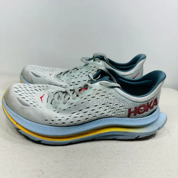 Hoka Mens Trainers Kawana Lace-Up Low-Top Running Sneakers Mesh Size 10