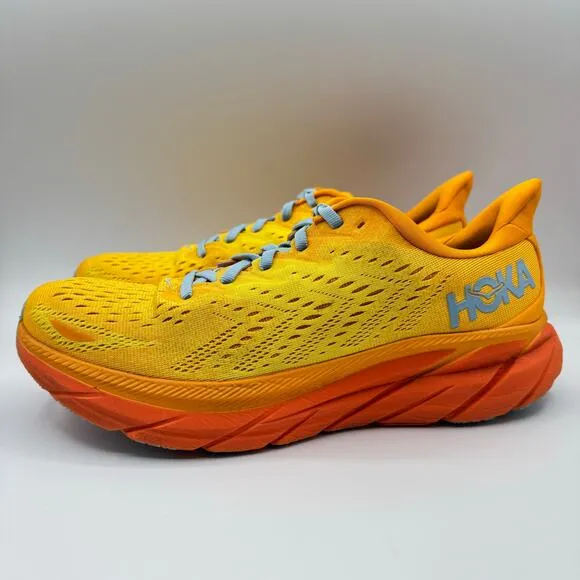 Hoka One One Clifton 8 Radiant Yellow Maize Road-Running Sneakers Men’s 9.5