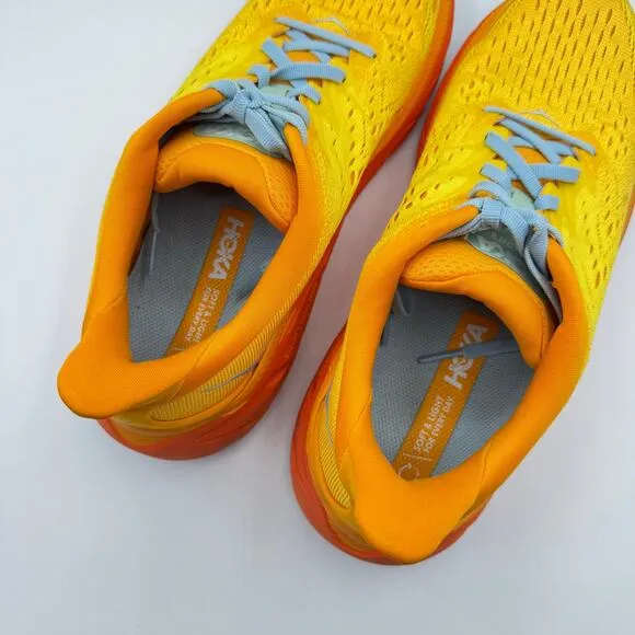 Hoka One One Clifton 8 Radiant Yellow Maize Road-Running Sneakers Men’s 9.5