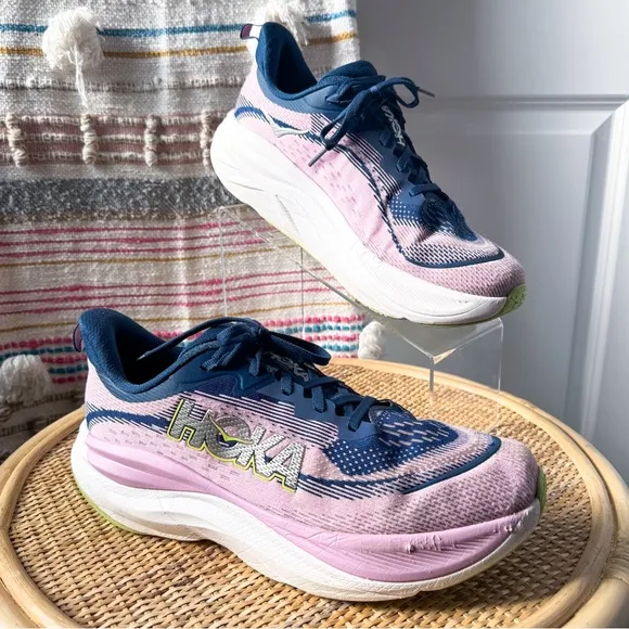 Hoka One One Skyflow Midnight Pink Twilight Road Running Sneakers Women’s 11
