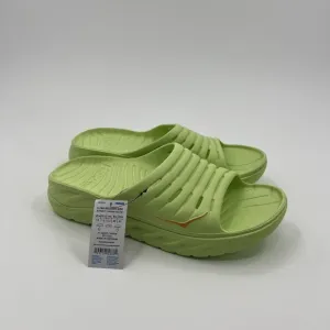 Hoka One U Ora Recovery Slides Mens 13 Buttery Radiant Yellow 1134527 BRYW NEW