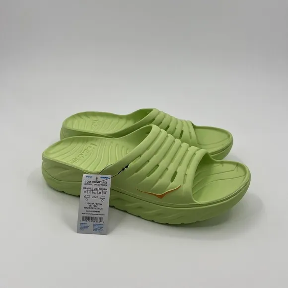 Hoka One U Ora Recovery Slides Mens 15 Buttery Radiant Yellow 1134527 BRYW NEW