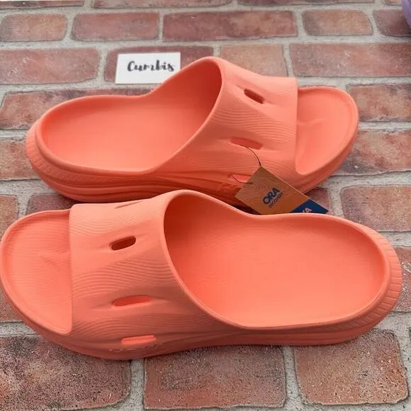 Hoka Ora Recovery Slide 3 Men's Size 11/ W 13 Sandals -Papaya FL1123k