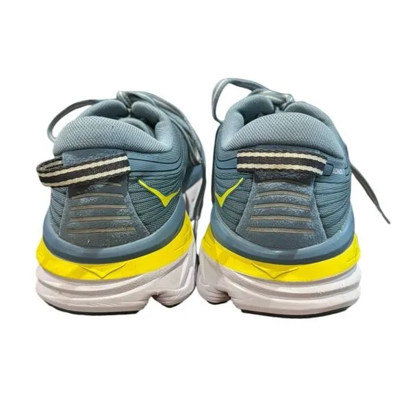 HOKA Men's Bondi 7 Blue Yellow Sneakers 8