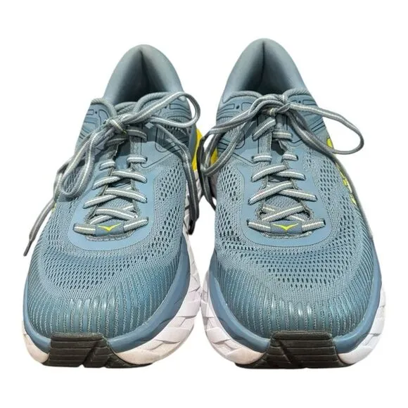 HOKA Men's Bondi 7 Blue Yellow Sneakers 8