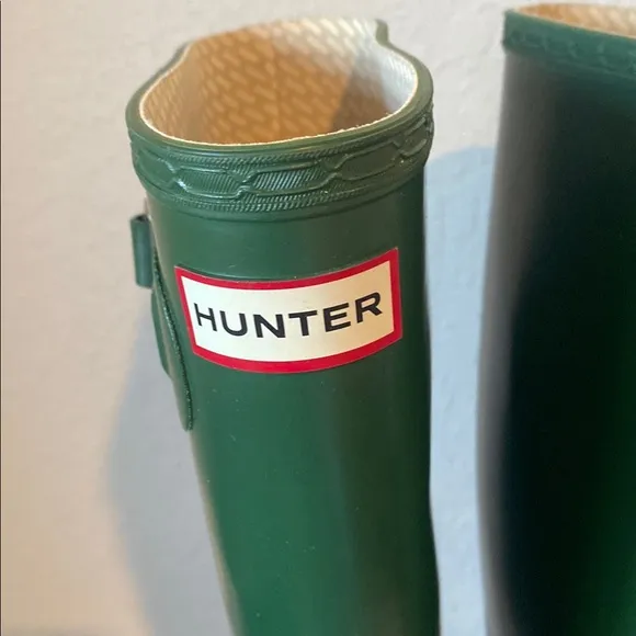 Hunter Green Rain Boots