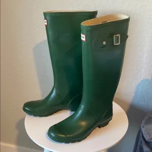 Hunter Green Rain Boots