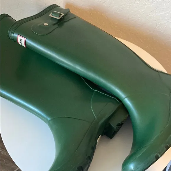 Hunter Green Rain Boots