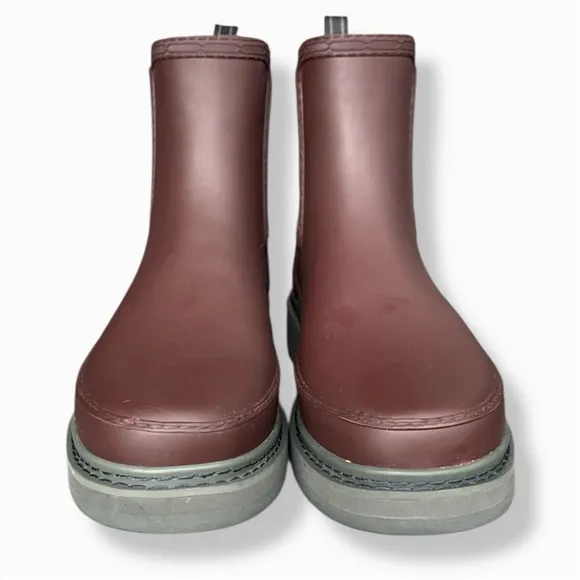 Hunter Refined Chelsea Boot Chestnut Crust Waterproof Rain Boots Women’s Size 10