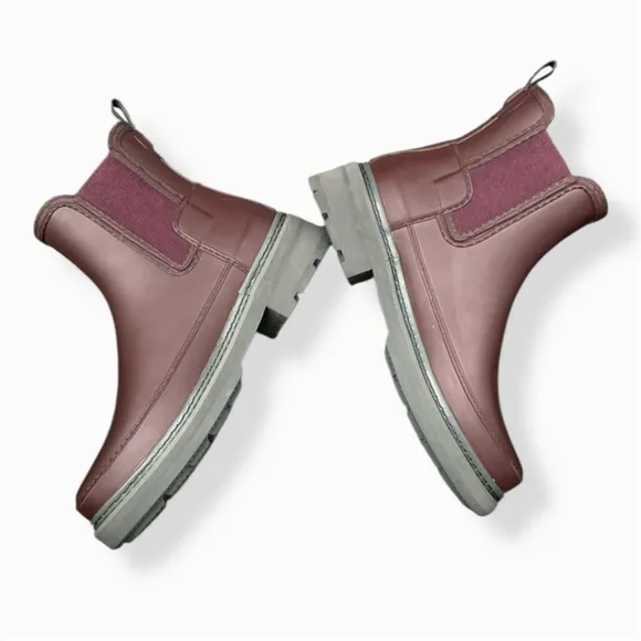 Hunter Refined Chelsea Boot Chestnut Crust Waterproof Rain Boots Women’s Size 10