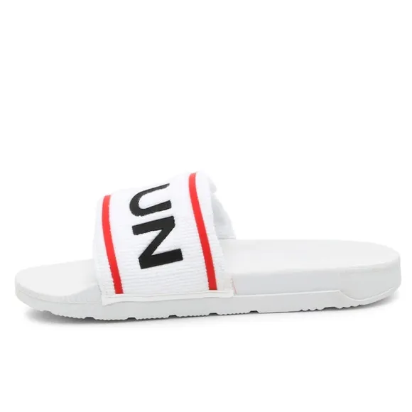 Hunter Terry Cloth Slides Sandals Slip On Logo Beach Rain Boots Brand