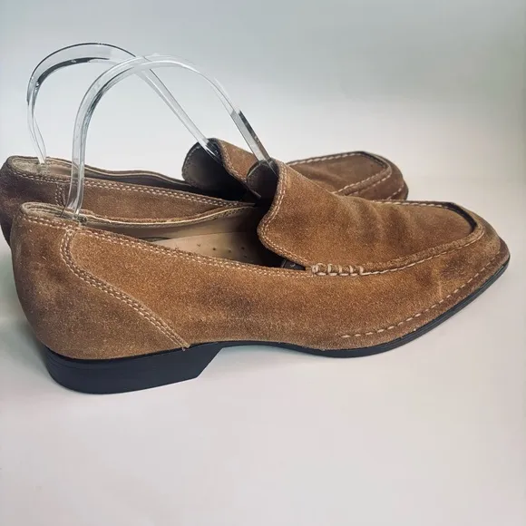 Hush Puppies Slip On Casual Suede Brown Loafers Men’s Size 8.5
