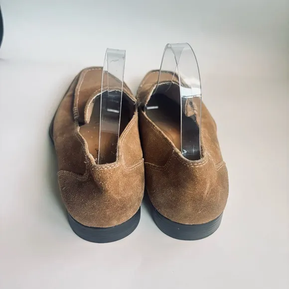 Hush Puppies Slip On Casual Suede Brown Loafers Men’s Size 8.5