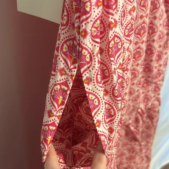 HYACINTH HOUSEPink Geo Floral One Shoulder Paden Maxi Dress