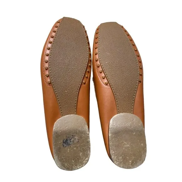 ICON WOMEN'S LEATHER TIGER ART TAN LOAFERS SZ 10