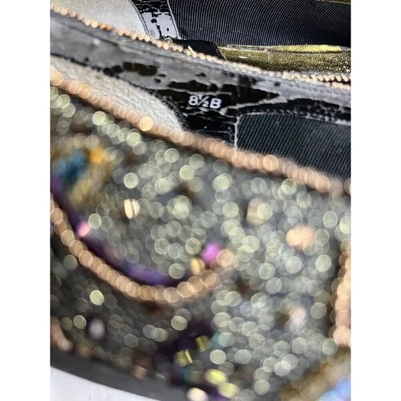 Impo Vintage Beaded Women's Size 8.5 Sequined Beaded Pointed Toe Flats