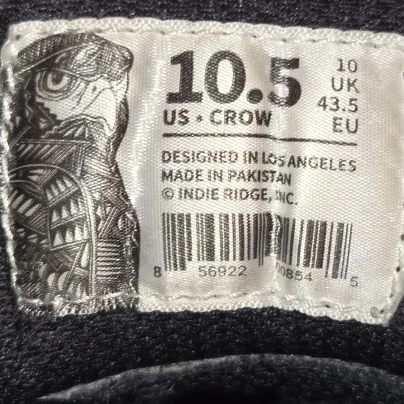 Indie Ridge The Crow 5 Gray Leather Waterproof Motorcycle Riding Boots Size 10.5