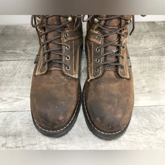 Irish Setter Men’s 83800 Ramsey Brown Leather Aluminum Toe Waterproof Boots 8.5