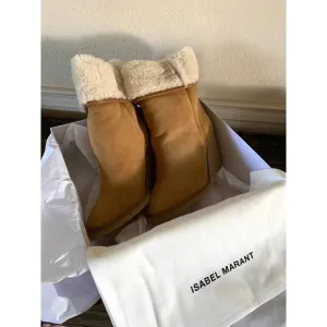 Isabel Marant Totam Shearling Wedge Boots- NIB Size  EU 39 US 8.5
