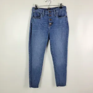 J. Crew 10&quot; High Rise Skinny Stretchy Jeans Sz 31