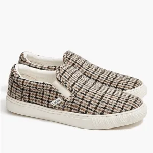 J. Crew Factory Plaid Road Trip Slip-On Sneakers
