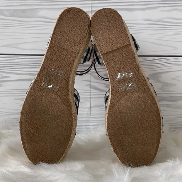 J. Crew Gingham flatform espadrilles