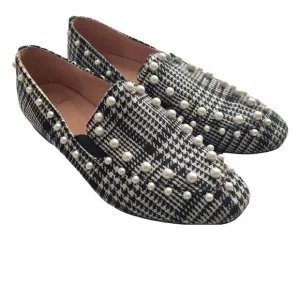 J. Crew Janie Houndstooth Loafers