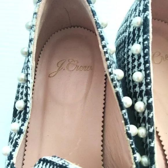 J. Crew Janie Houndstooth Loafers