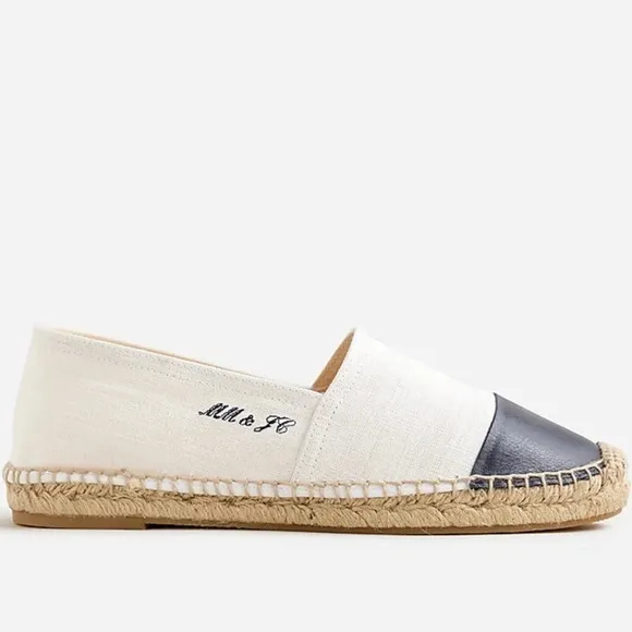 J. Crew Limited-edition Marie Marot X J.Crew espadrilles in cotton and leather