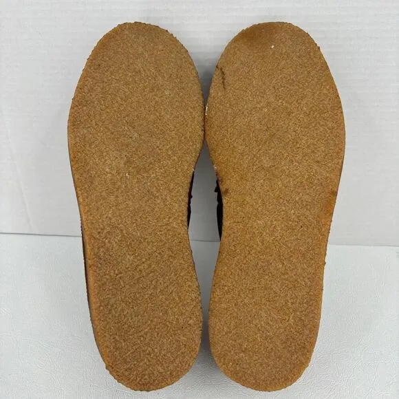 J Crew Mens Size 10.5 Loafers Brown Leather Camden Slip On English Suede