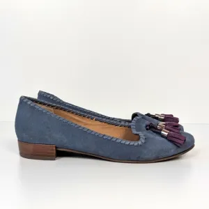 Jack Rogers Blue Suede Loafers 6