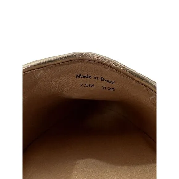 Jack Rogers Ginnie II Loafers Embroidered Owl Size 7.5 Natural Rattan NWOB Tan‎