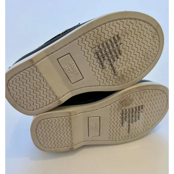 Janie and Jack Navy Blue Leather Loafers Toddler Boy’s Size 5