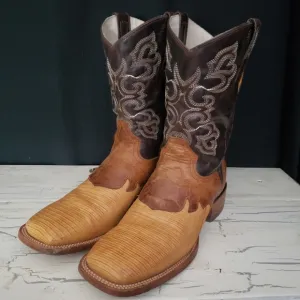 J.B. Dillon 'Reserve' Lizard Skin Cowboy Boots - Men's size 10D