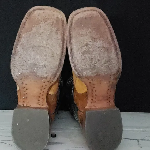 J.B. Dillon 'Reserve' Lizard Skin Cowboy Boots - Men's size 10D